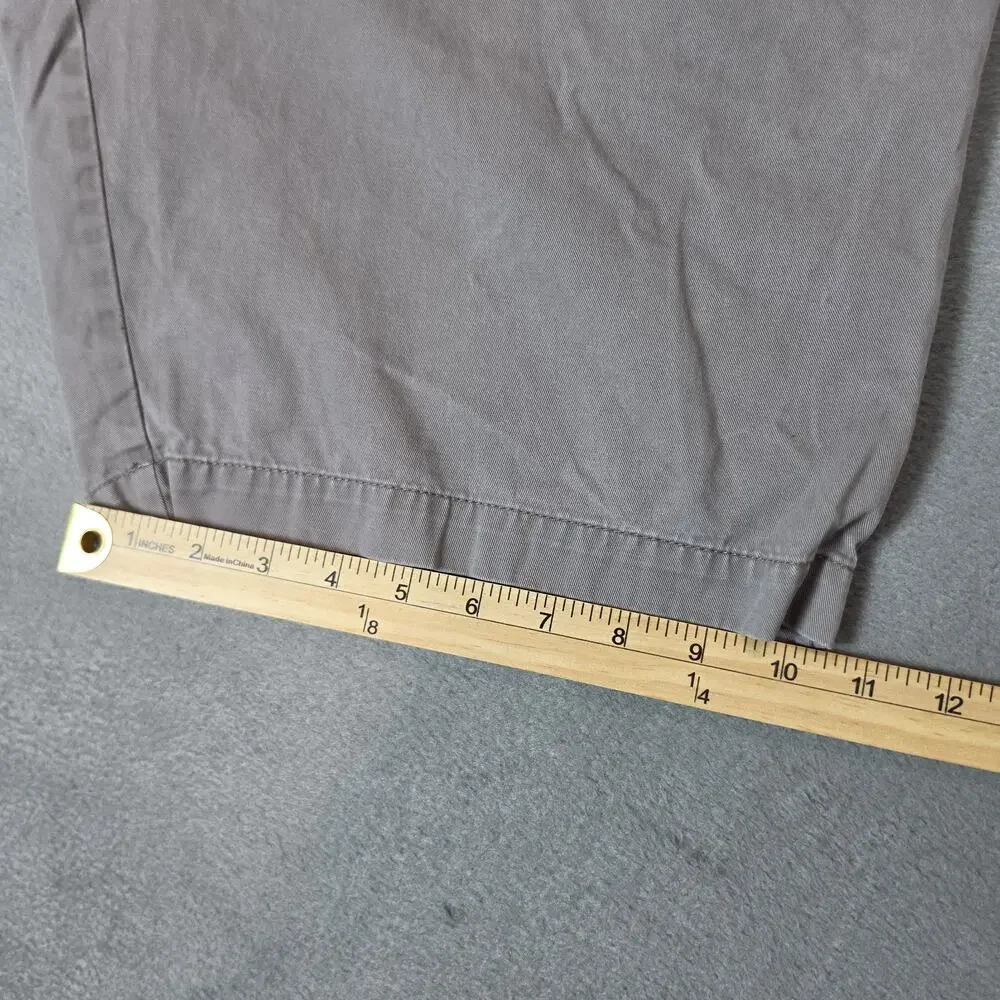 Banana Republic Aiden Shorts Men's Size 35 Gray Chino Casual Flat Front Cotton